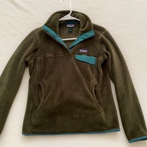Patagonia XS Forest Green Fleece Pullover